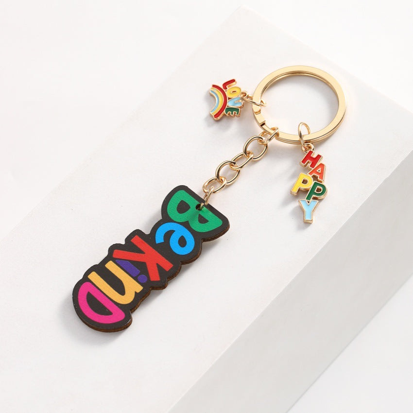 Wholesale Graduation Season Creative Wooden Keychains ACC-KC-RongR049