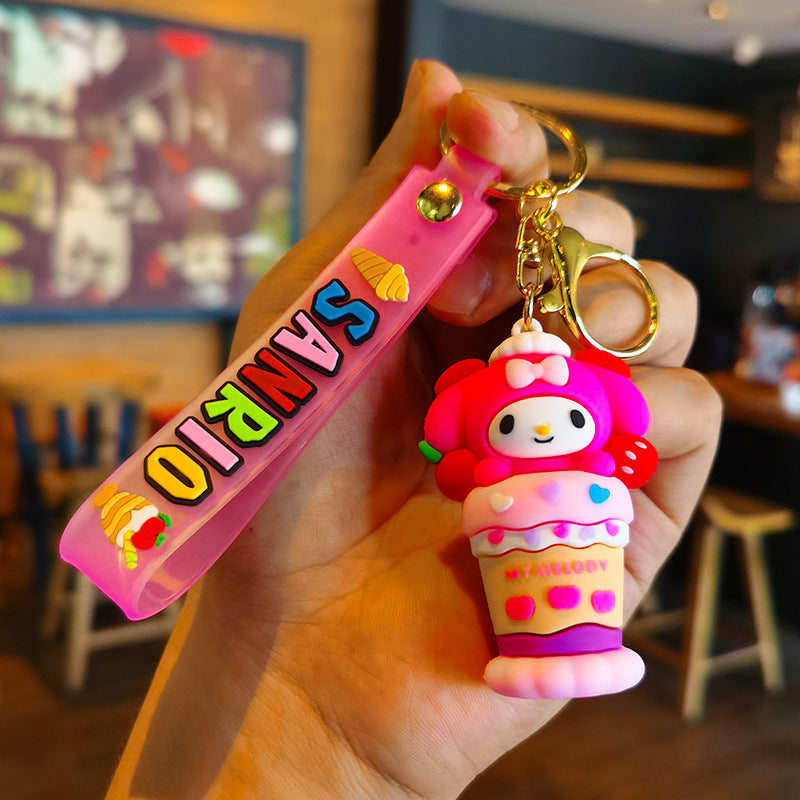 Wholesale Cartoon Cute Silicone Keychains ACCVIP-KC-FanChe001