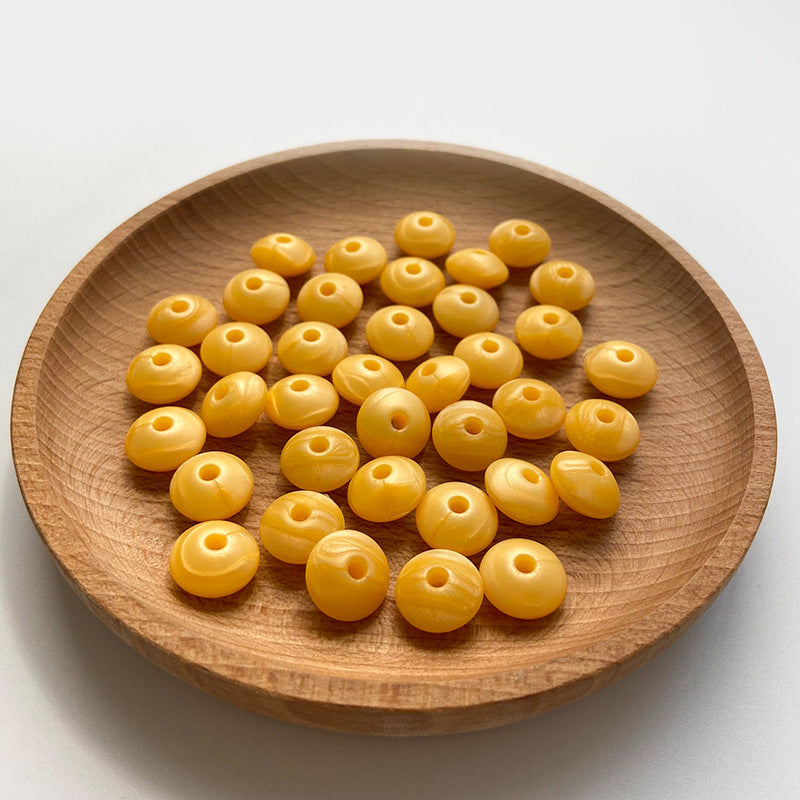 Wholesale 50PCS DIY Abacus Beads Silicone Small Beads 12MM