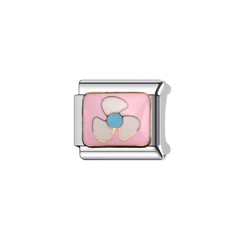 Wholesale Italian Charm Bracelet 9mm DIY Splicing Cute Creative Stainless Steel Composable Bracelet