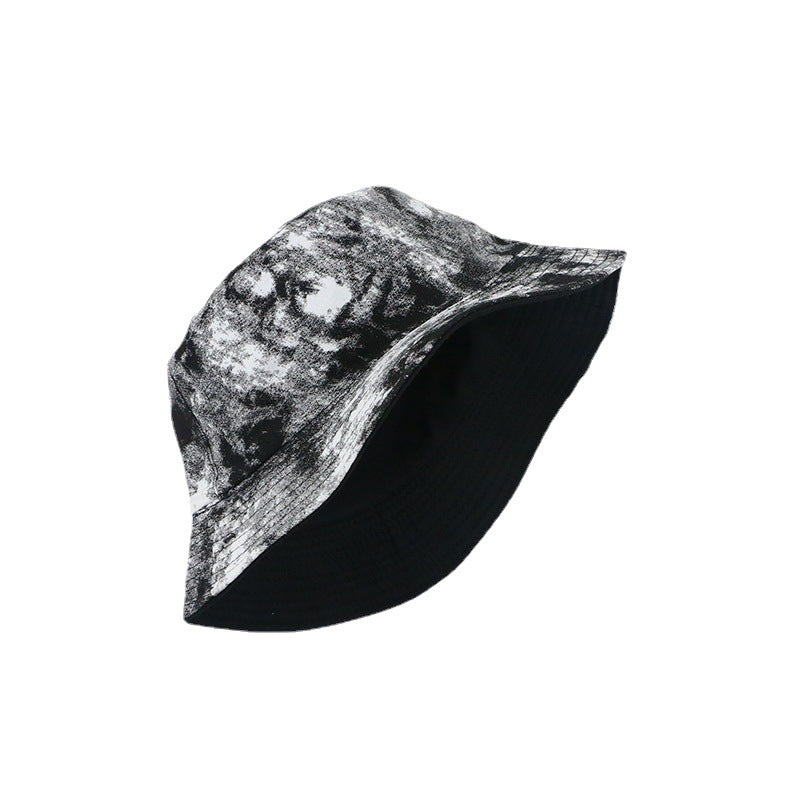Wholesale  tie-dyed fisherman hat  double-sided basin hat bucket hat