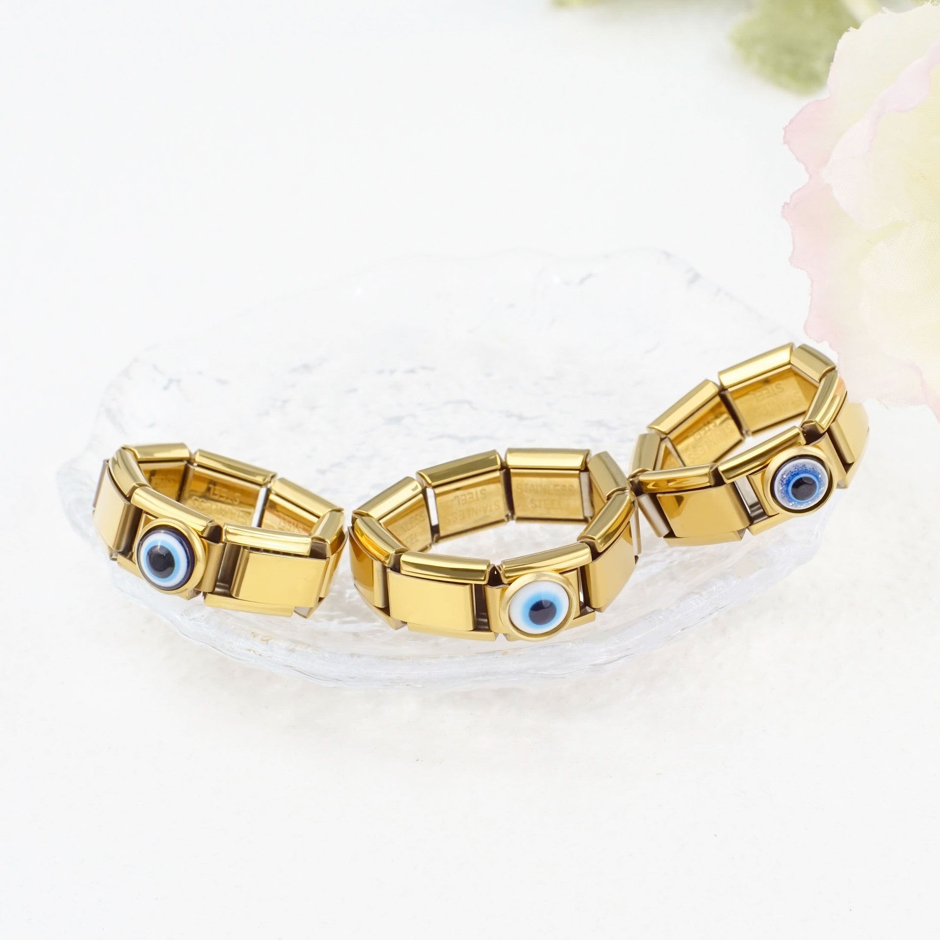 Wholesale Italian Module Bracelet DIY Elastic Ring Free Splicing Assembly Chain Italy Charms