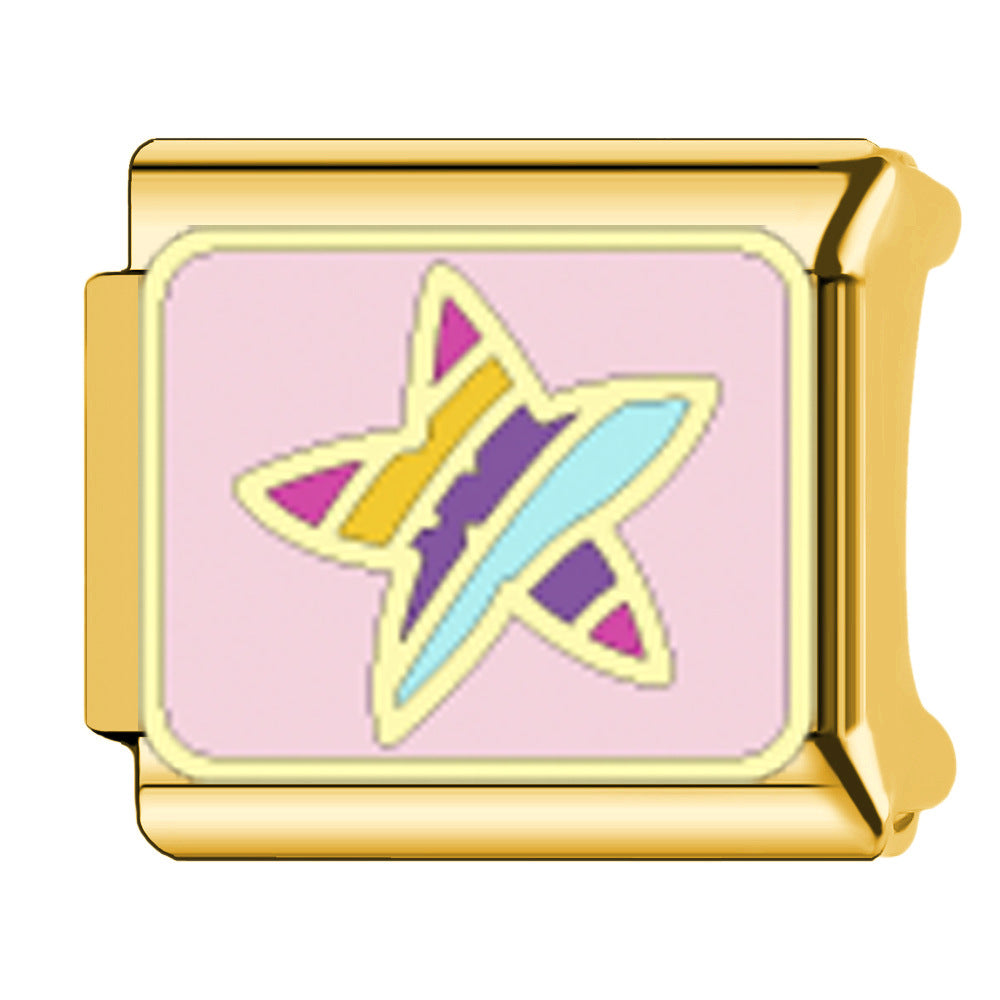 Wholesale  Italian Charm Bracelet 9mm DIY featuring frog Creative Stainless Steel Composable Bracelet