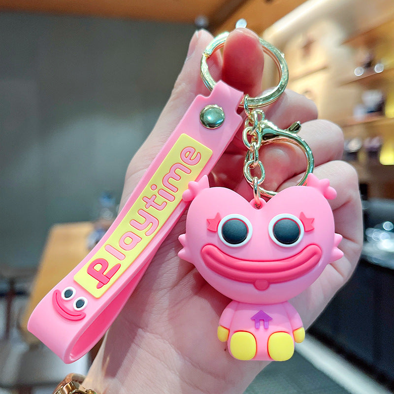 Wholesale Cute cartoon silicone keychain