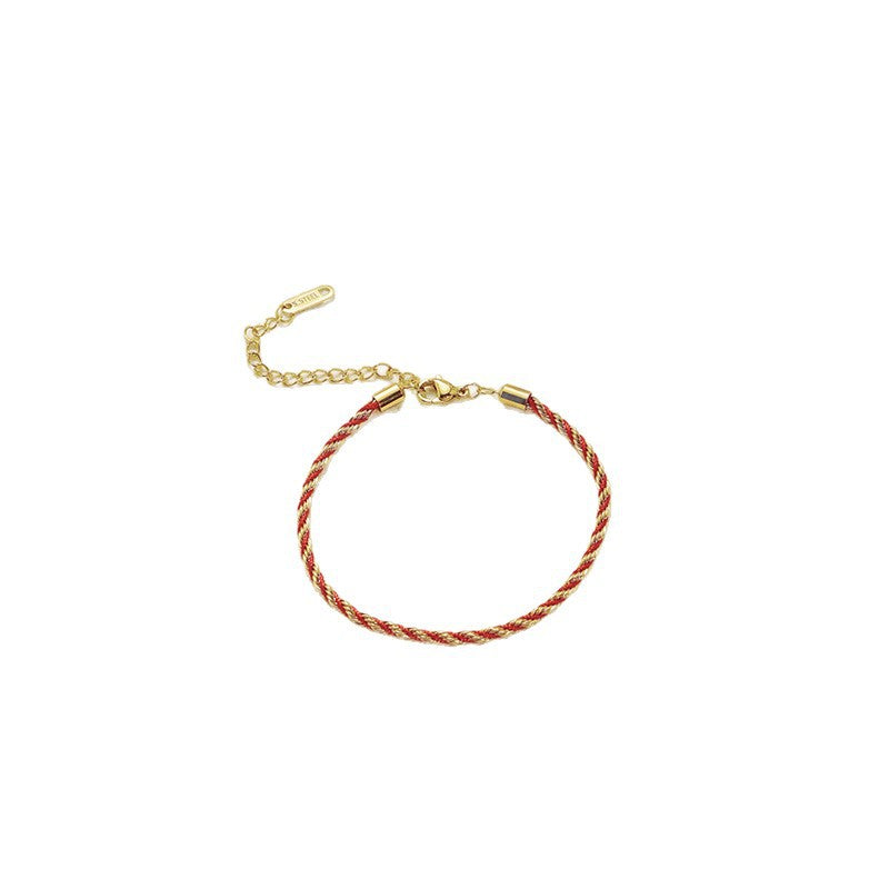 Wholesale Stainless Steel Colorful Twist Bracelet