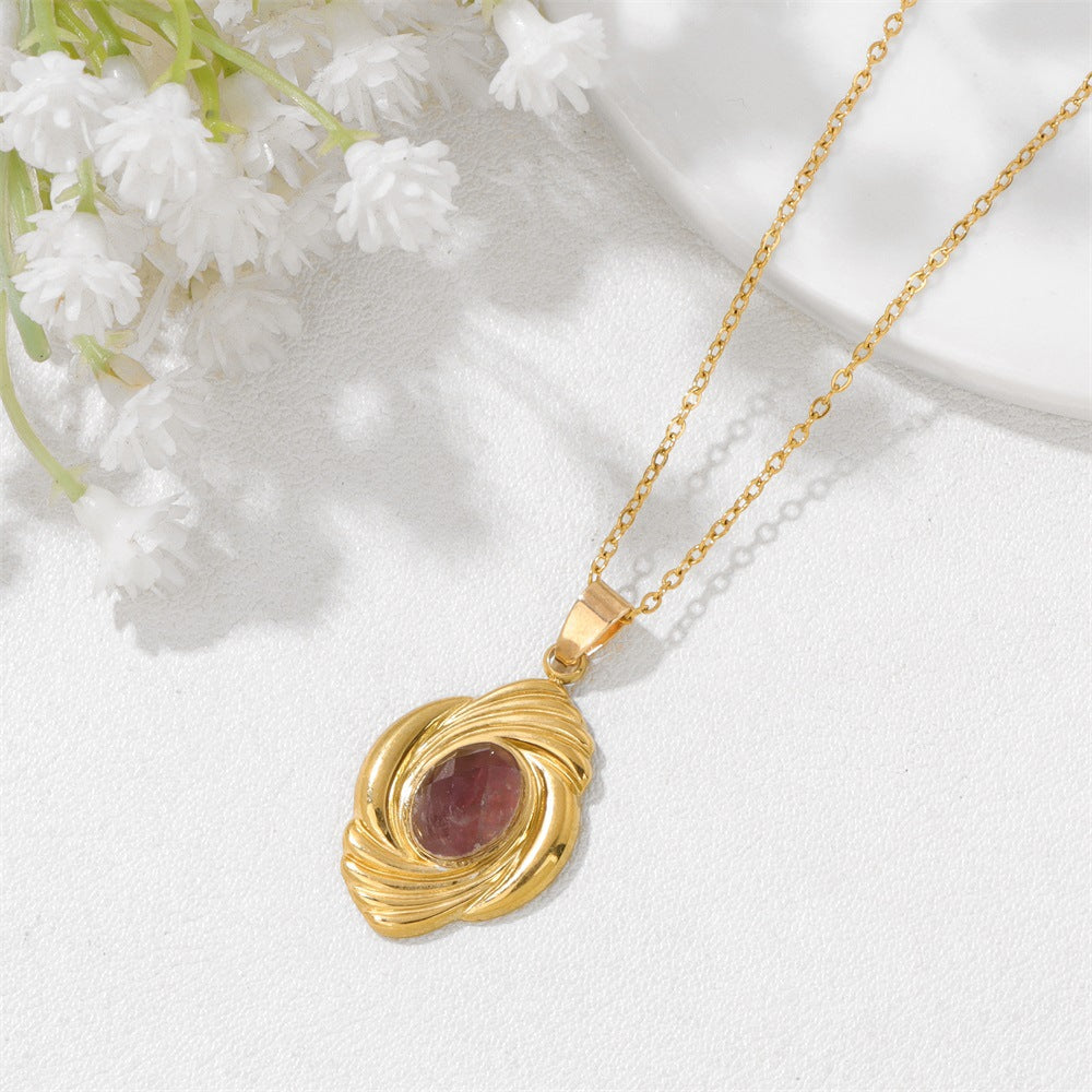 Wholesale Stainless Steel O-Shaped Chain Necklace Fashion Accessory for Women Boutique Resale