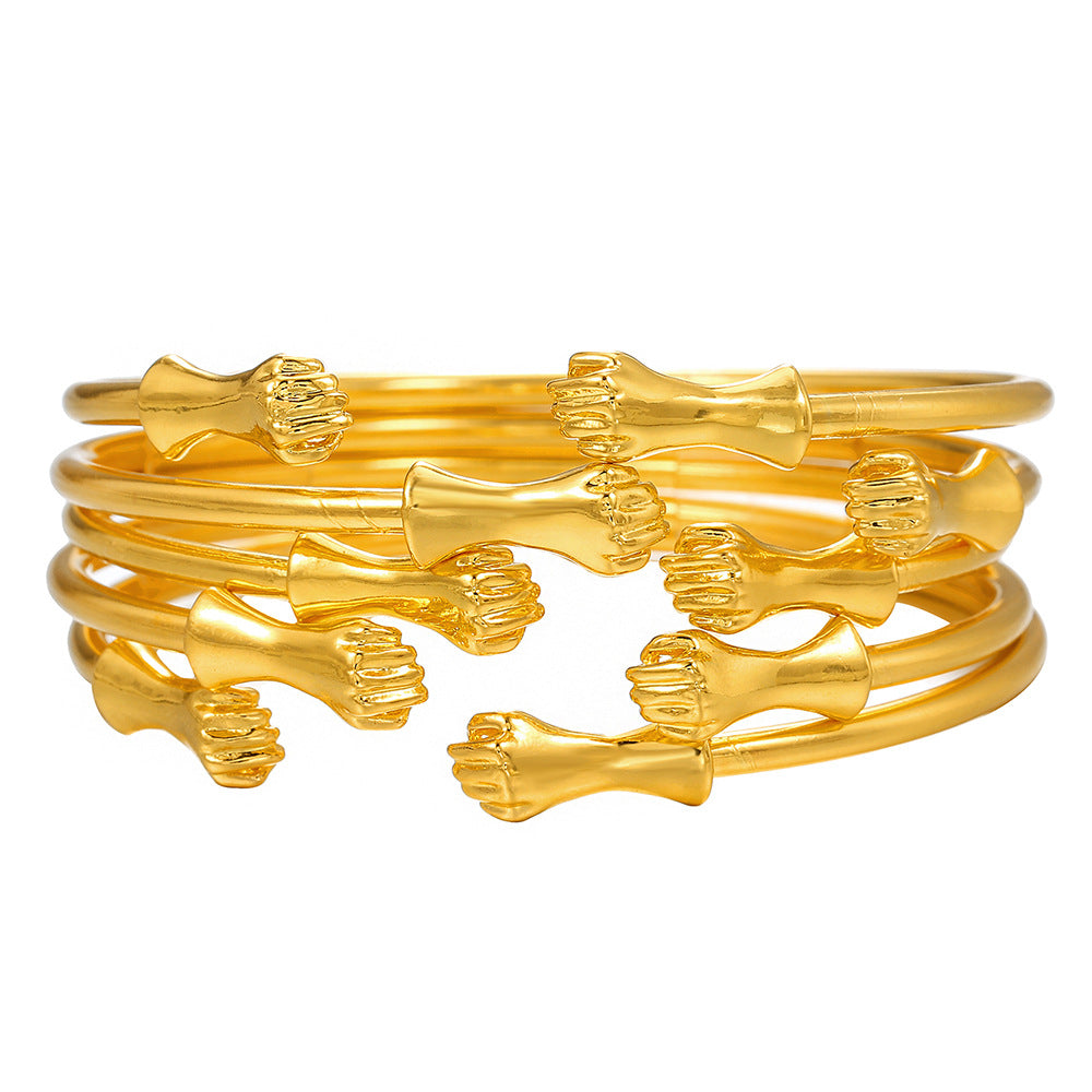 Wholesale Set of 12 Bracelets Set Cross-Border Jewelry Bohemian Style Multi-Layer Alloy Bracelets