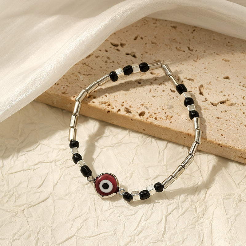 Wholesale Bohemian devil eye irregular bracelet