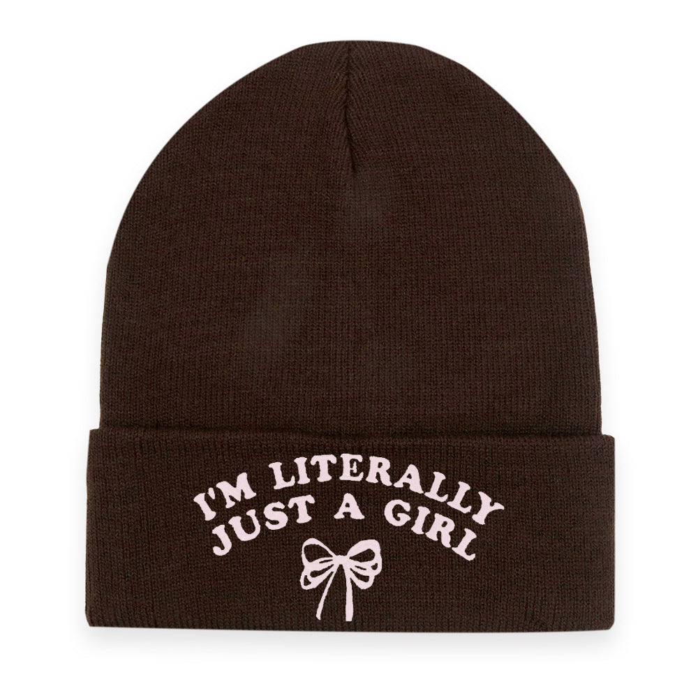 Wholesale Letter Bow Knitted Hat Warm Embroidered Wool Hat ACC-HT-HaiPu037