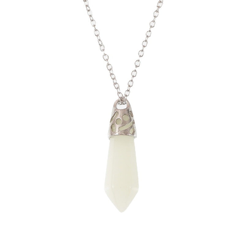 Wholesale Arrow Water Drop Love Cross Hollow Luminous Necklace