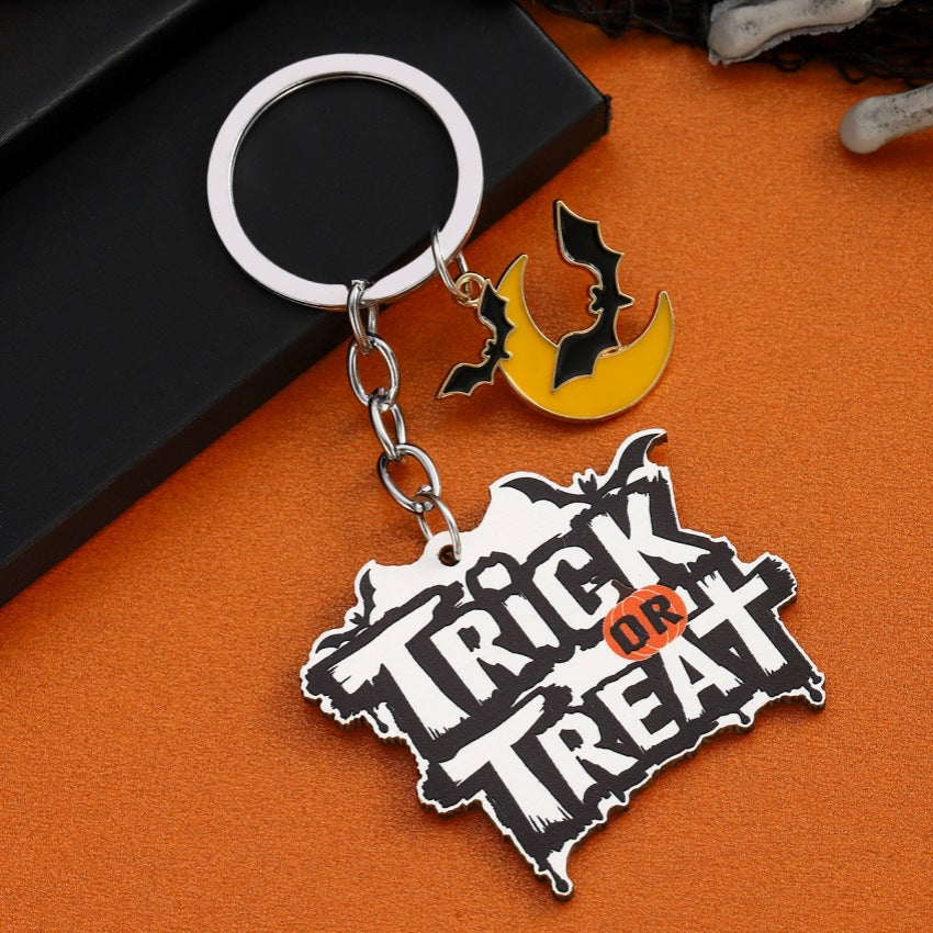 Wholesale Halloween Bat Pumpkin Ghost Wood Keychains ACC-KC-RongR080