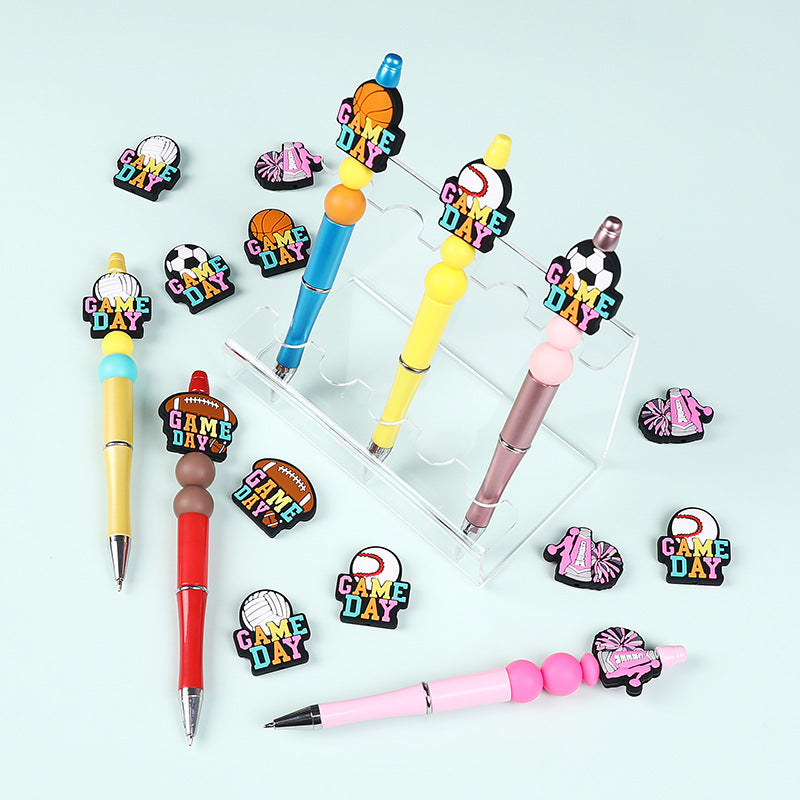 Wholesale 20pcs Cartoon Football Focal Beads DIY Bead Accessories ACC-BDS-RongFa063