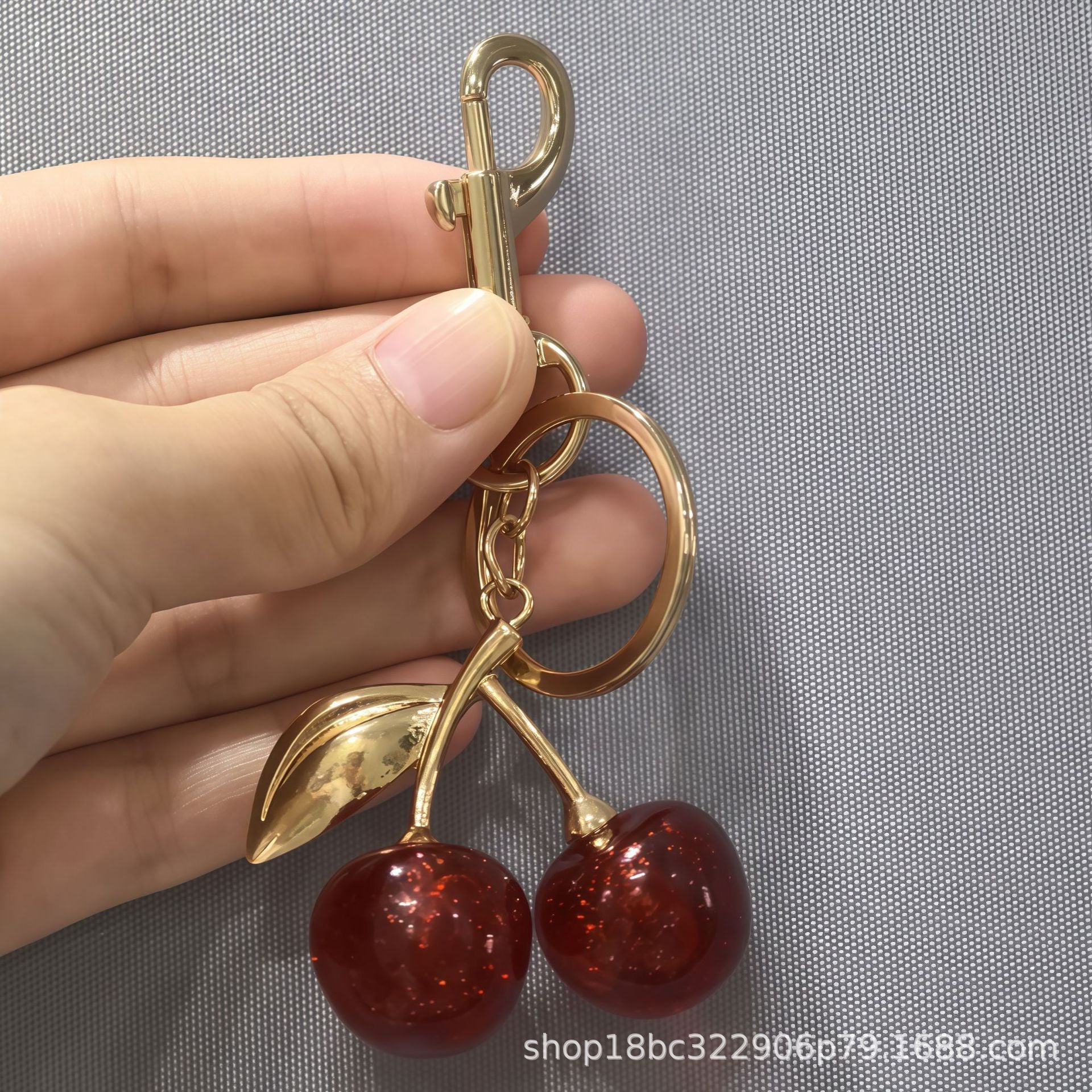 Wholesale Cherry Keychain Acrylic Fashion Accessory Sweet Girl Style Bag Charm