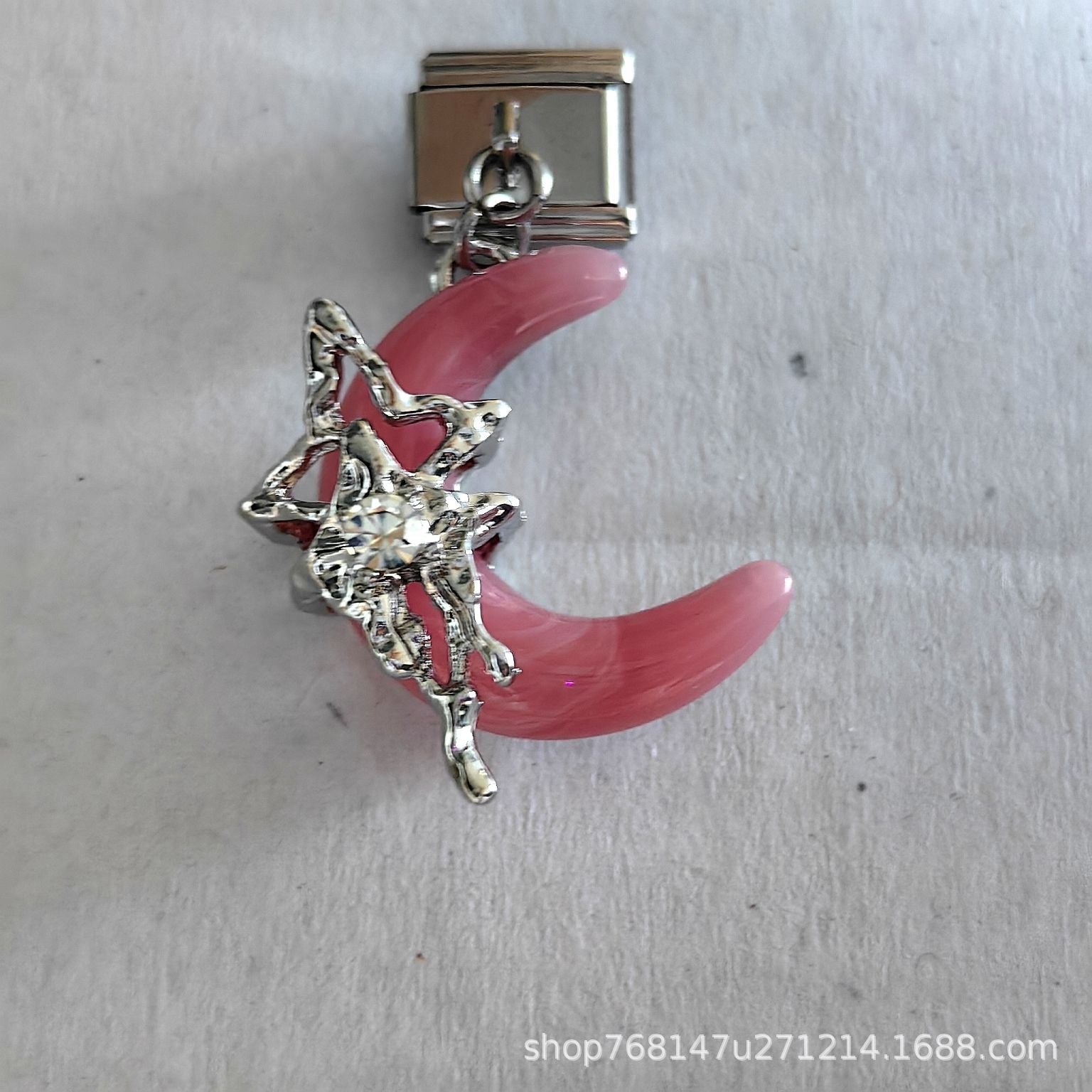 Wholesale Italian Charm Stainless Steel Bracelet Single Hook Pendant Jewelry Accessory Gift