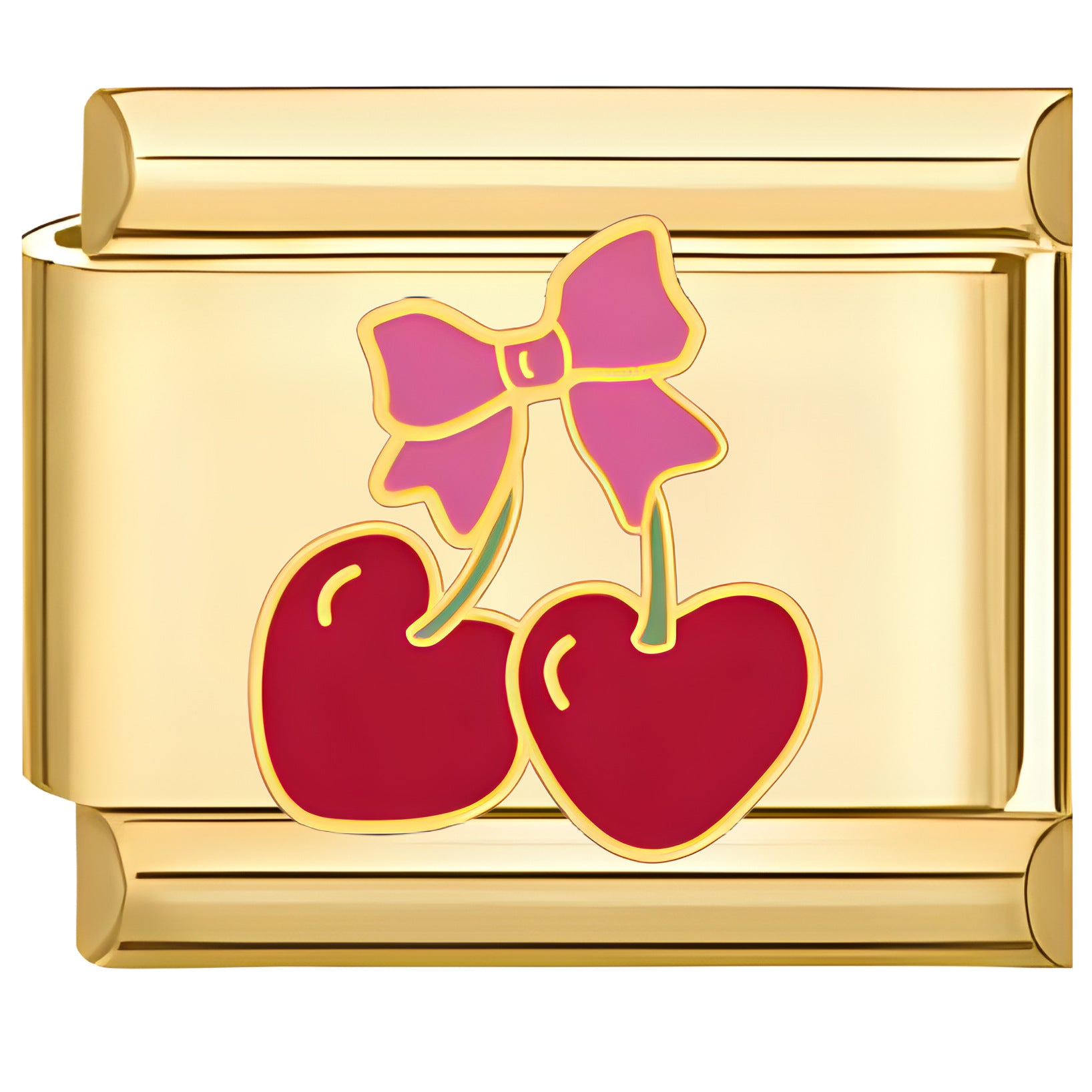 Wholesale Italian Charm Bracelet 9mm DIY Golden Fruit   Creative Stainless Steel Composable Bracelet