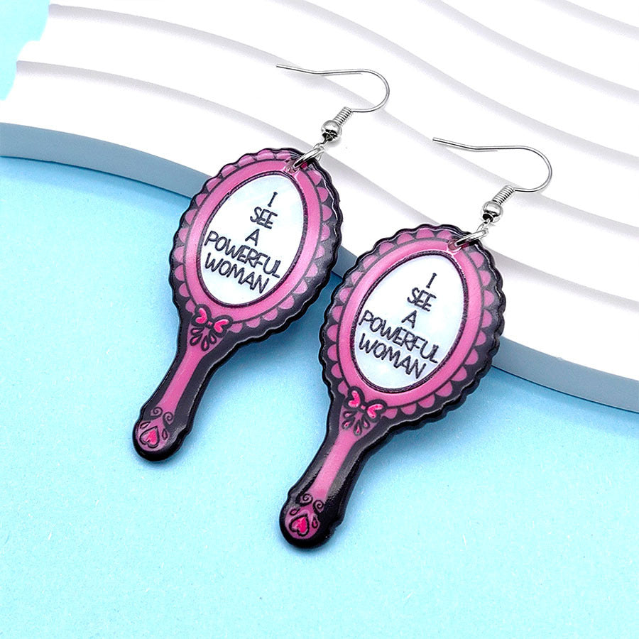 Wholesale Halloween Coffin Tombstone Acrylic Earrings ACC-ES-Xizhao016