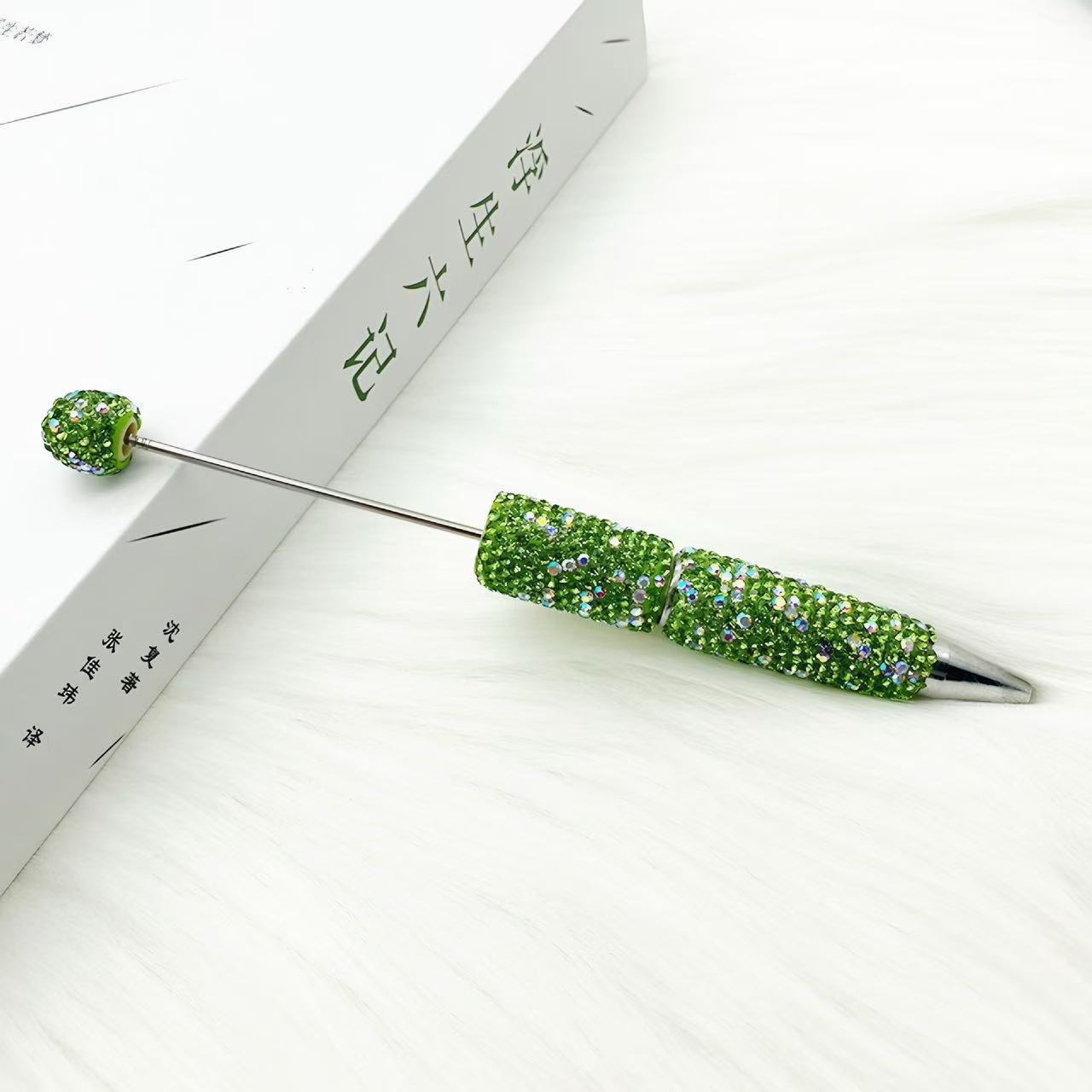 Wholesale 10pcs creative full drill beaded ballpoint pen