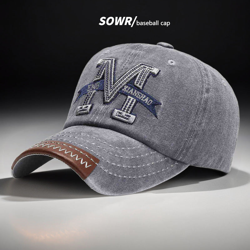 Wholesale Embroidered Distressed Denim Baseball Cap Fashion Accessory Party Cap