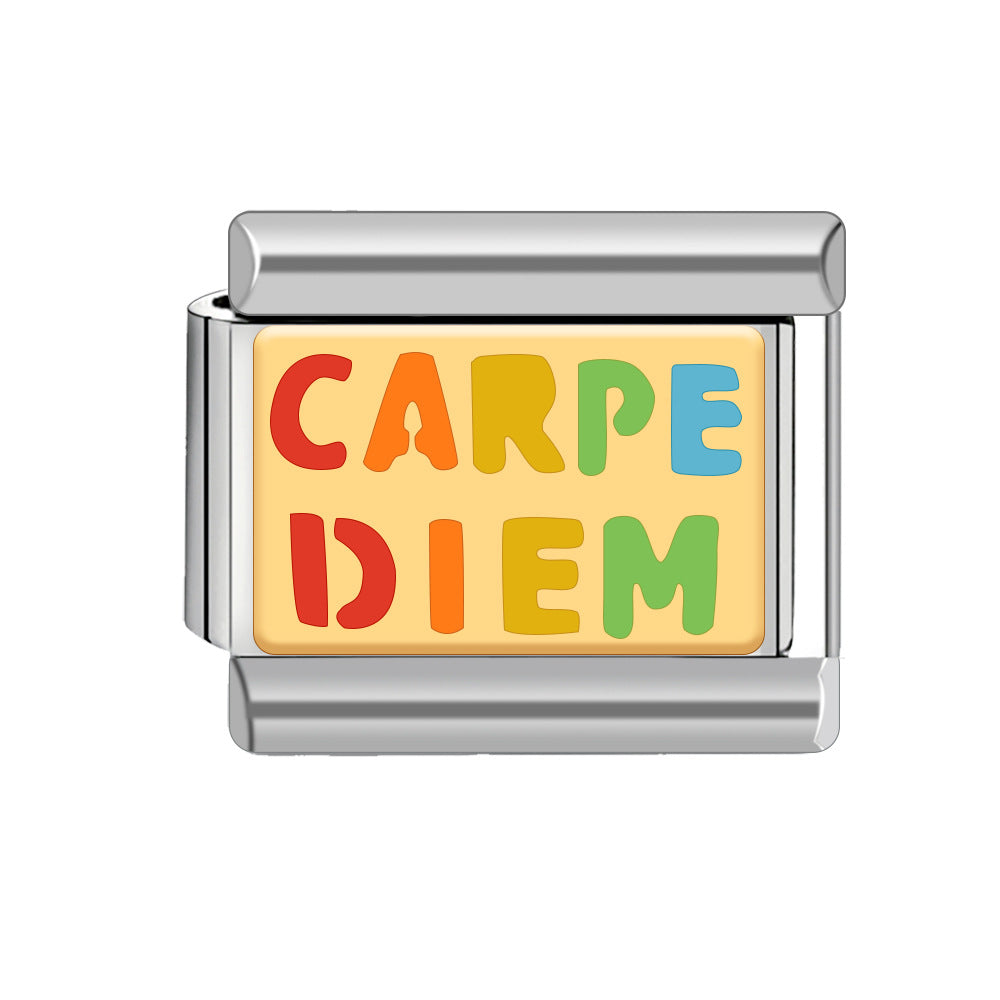 Wholesale 9mm Italian Charm Starter Bracelets DIY square Single Section Creative Stainless Steel Composable Bracelet