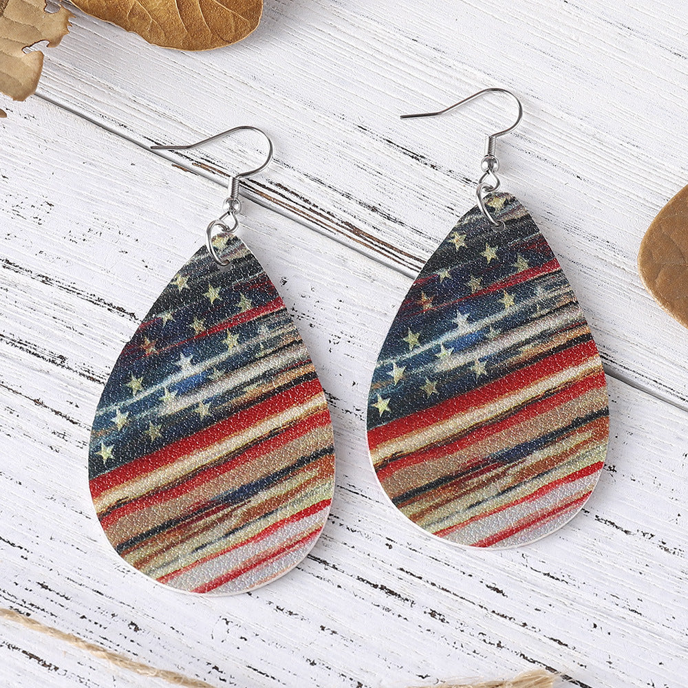Wholesale Independent Station Explosions US Independence Day Earrings