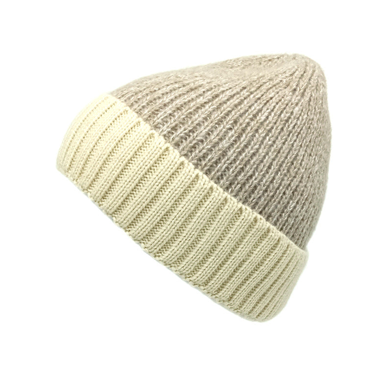 Wholesale  color matching jacquard autumn and winter knitted hat