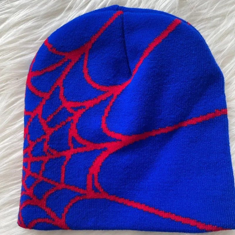 Wholesale Pullover Spider Web Y2K Jacquard Knitted Hat Beanie ACC-HT-Junl001