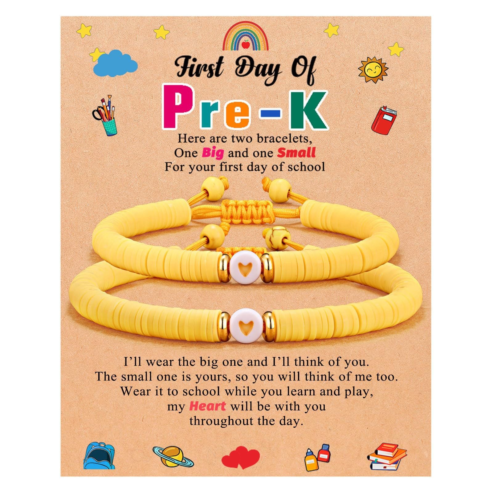 Wholesale Colorful Polymer Clay Bracelets for The Back-to-school Season ACC-BT-FenRui005