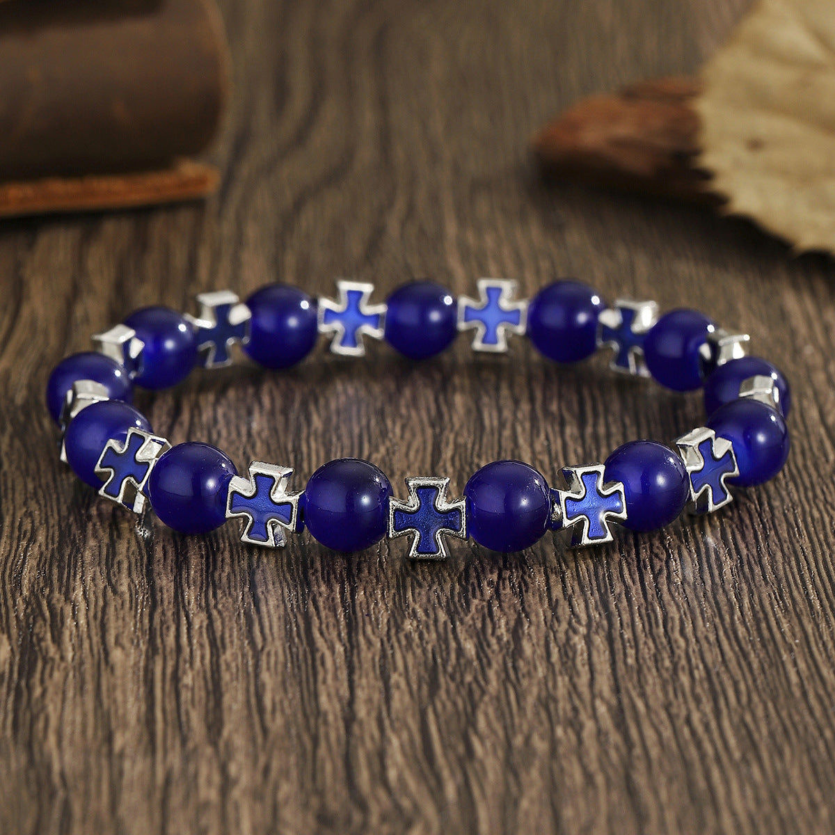 Wholesale Colorful Beaded  Couple Best Friend Elastic Lucky Bracelet