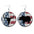 Wholesale  Independence Day leather earrings