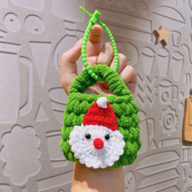 Wholesale Handmade woven bags  Christmas  keychains ACCVIP