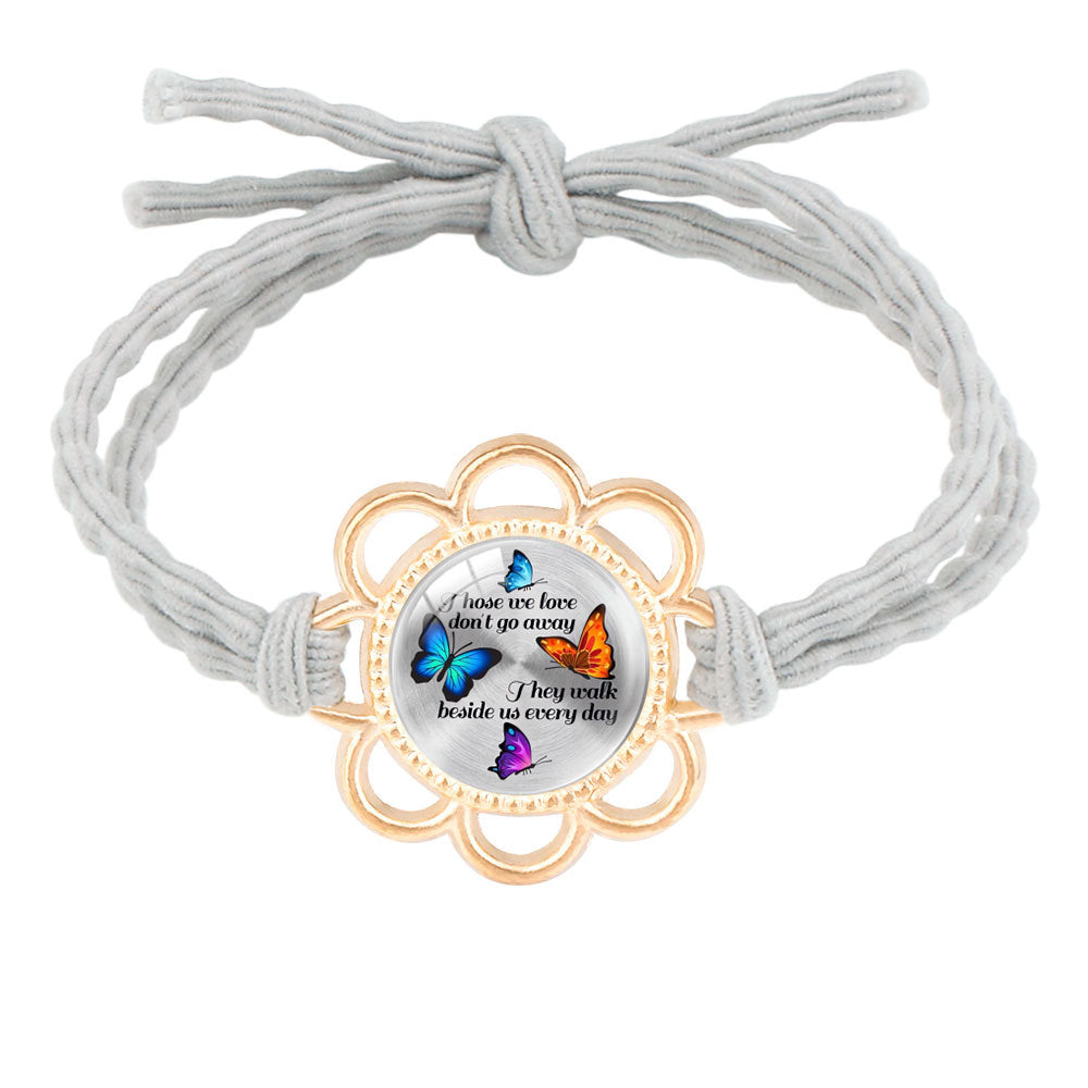 Wholesale mother's day jewelry hair rope bracelet dual-purpose alloy Mom