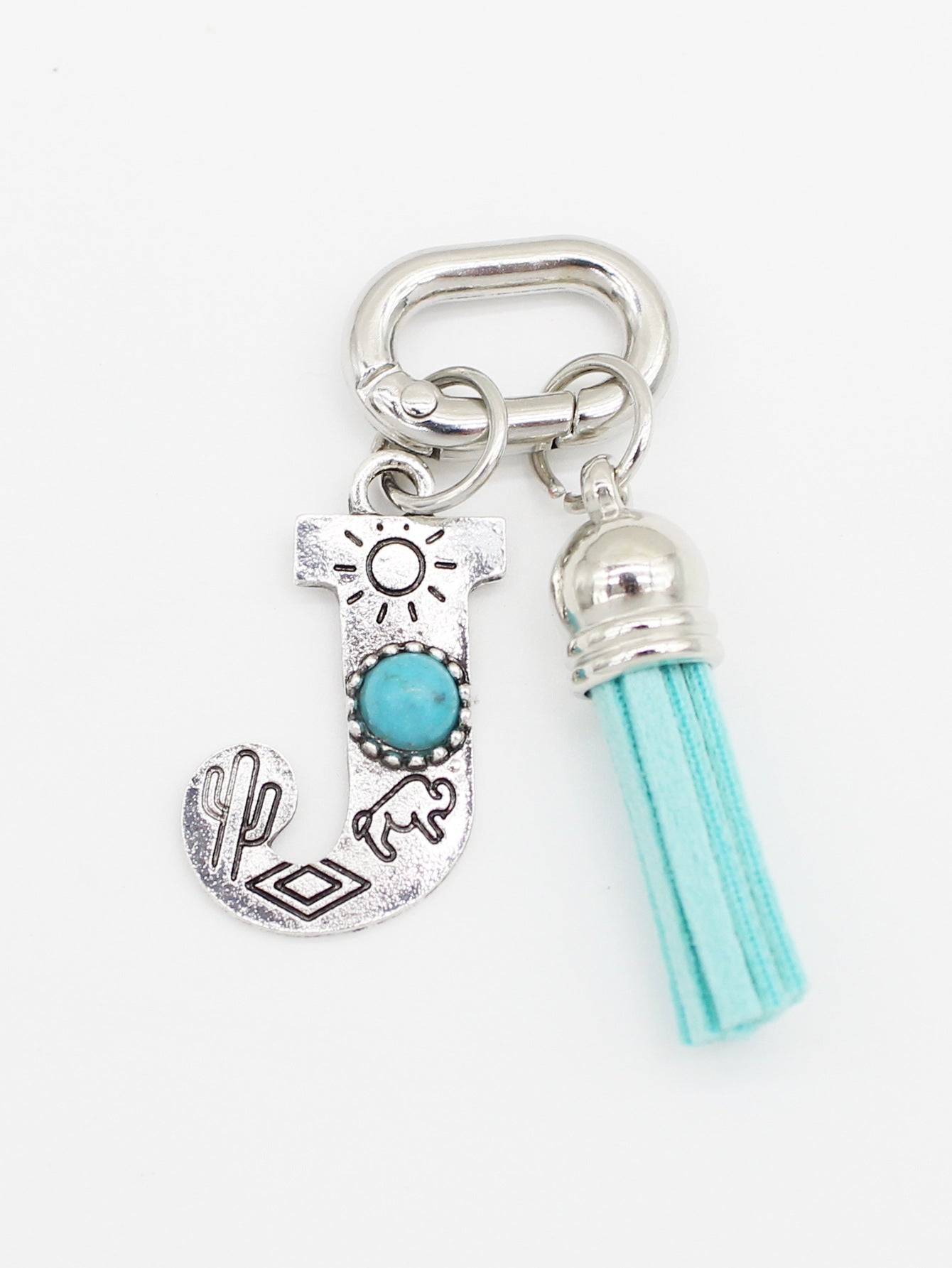 Wholesale New Ethnic Style Turquoise 26-Letter Tassel Shoe Bag Pendant Jewelry