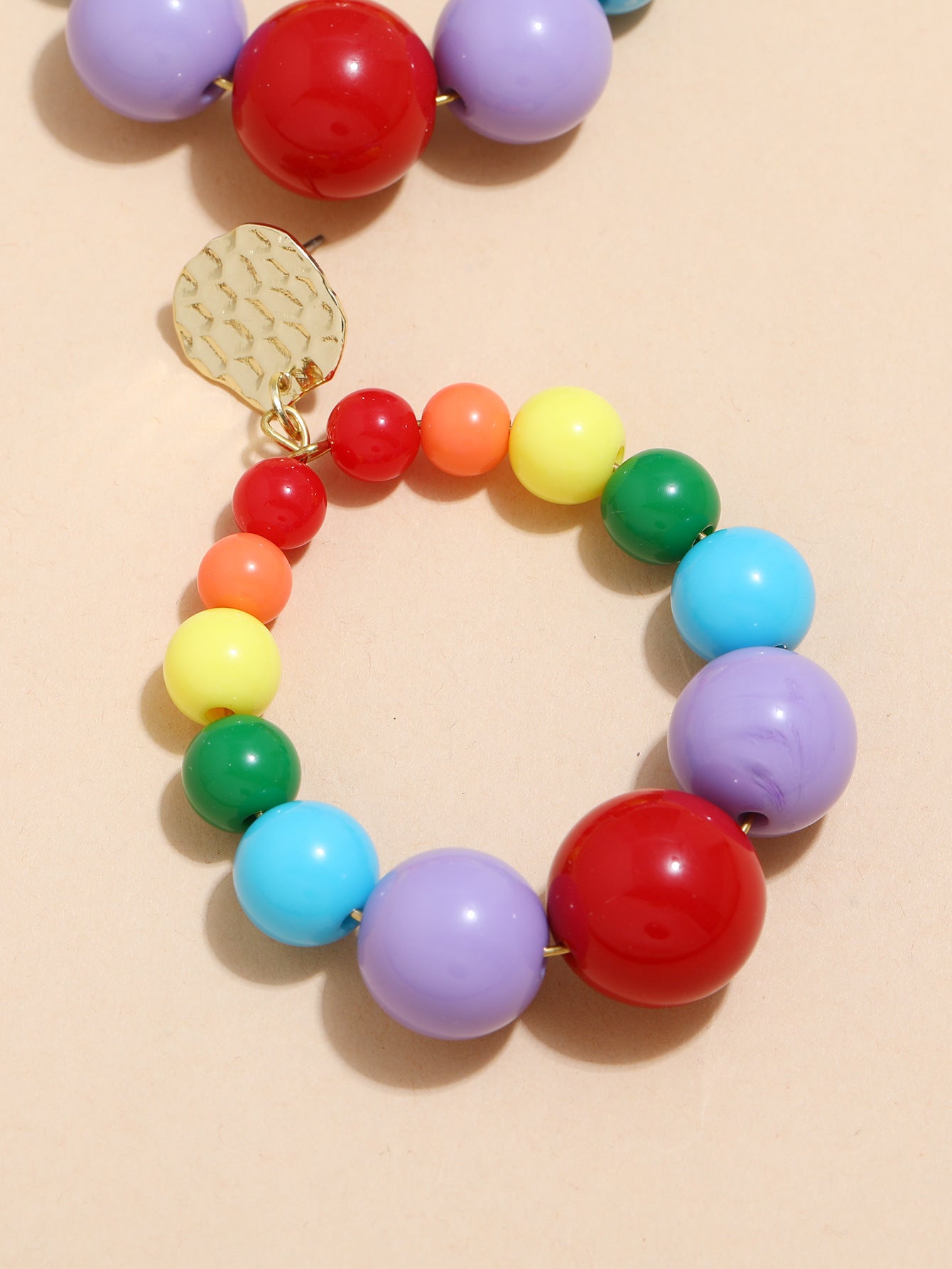 Wholesale Exaggerated Round Bead Earrings Bohemian Earrings ACC-ES-Qunq005