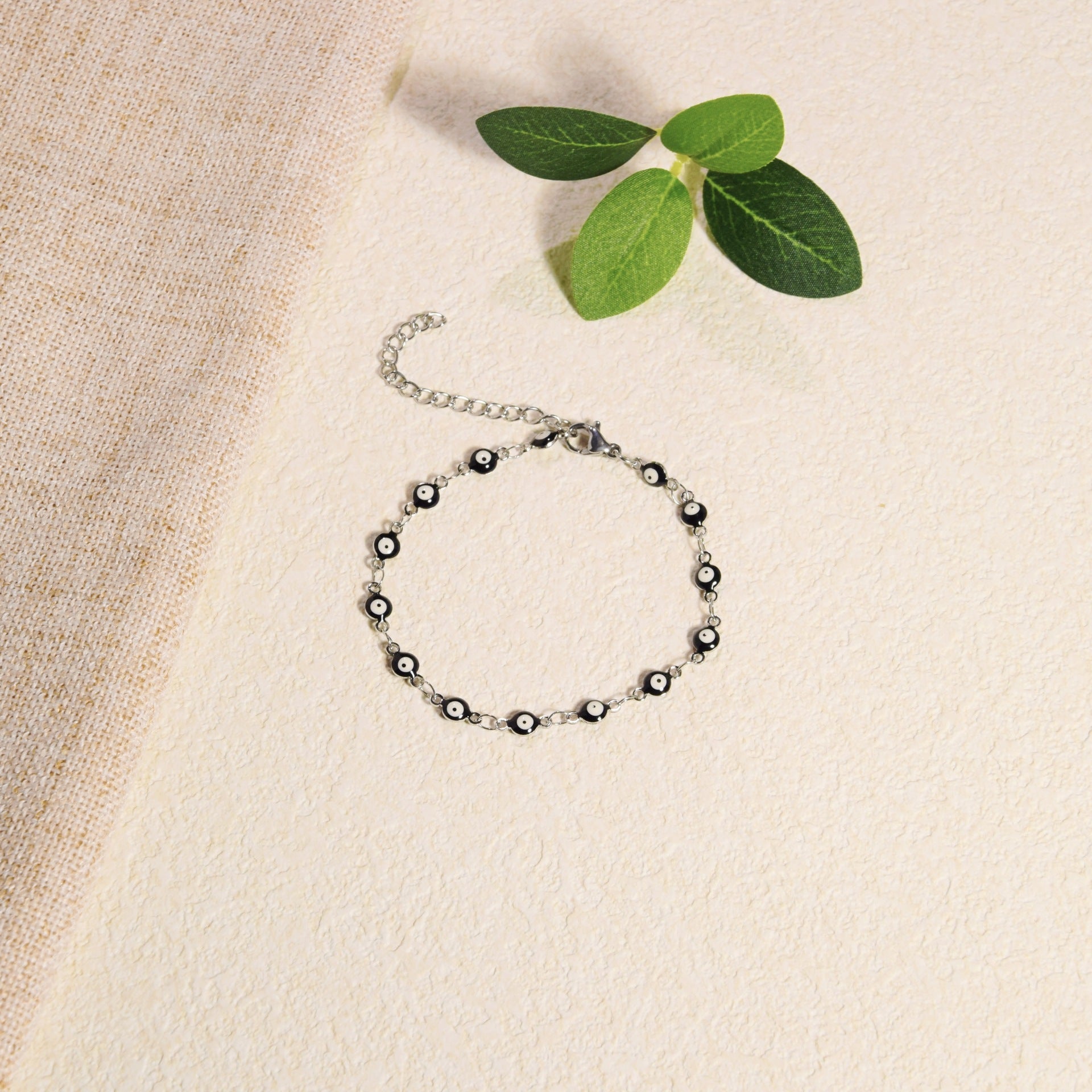 Wholesale  Stainless Steel Jewelry Retro Devil's Eye Geometric Bracelet