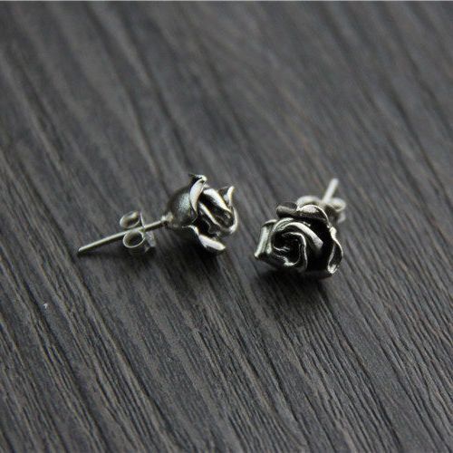 Wholesale  retro personality rose earrings