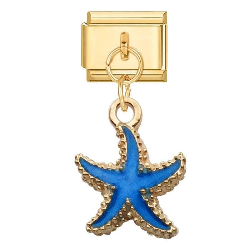 Wholesale Italian Charm Bracelet 9mm DIY Creative Retro  Stainless Steel Composable Bracelet