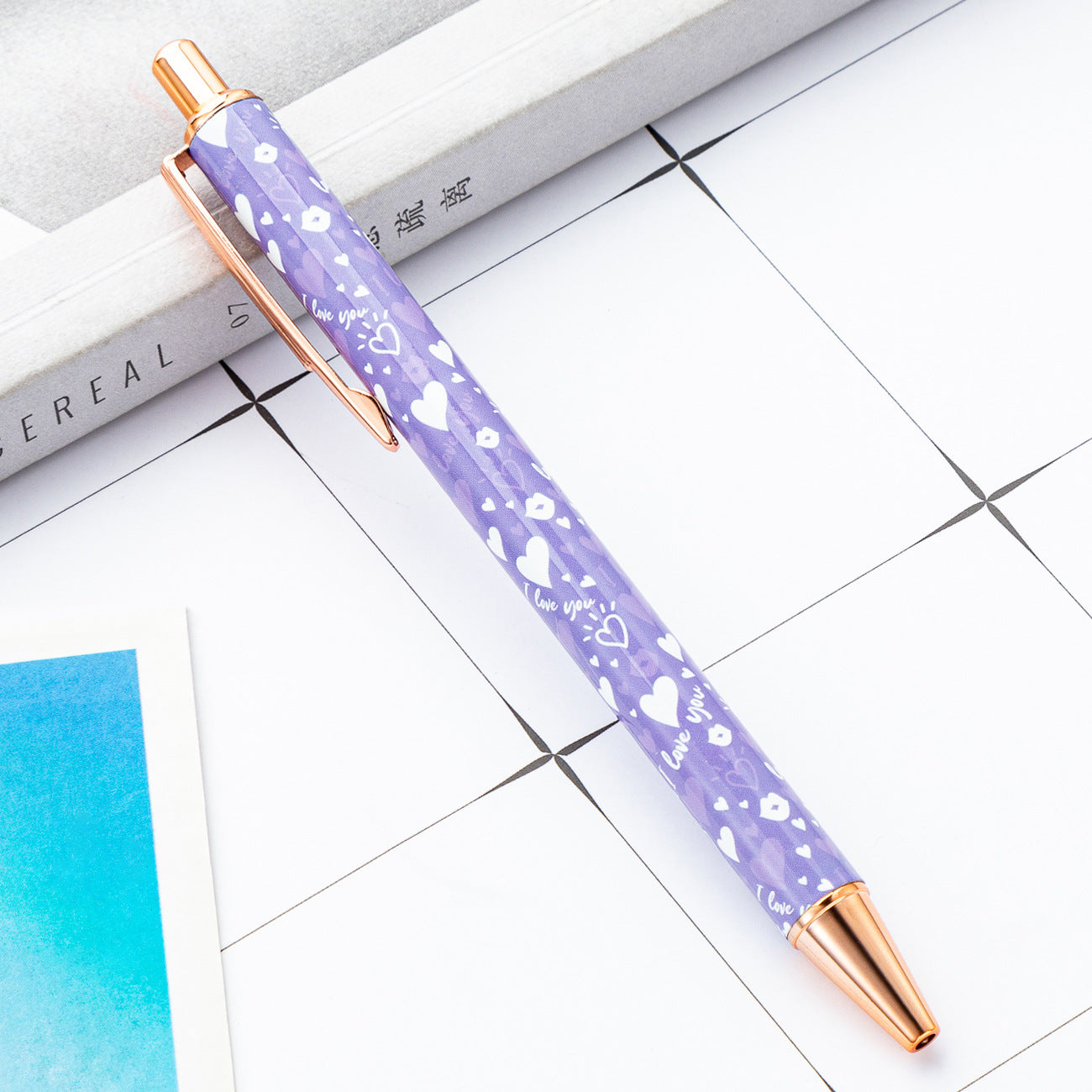 Wholesale Valentine's Day Click Pens Metal Ballpoint Pens ACC-PN-HuaH054