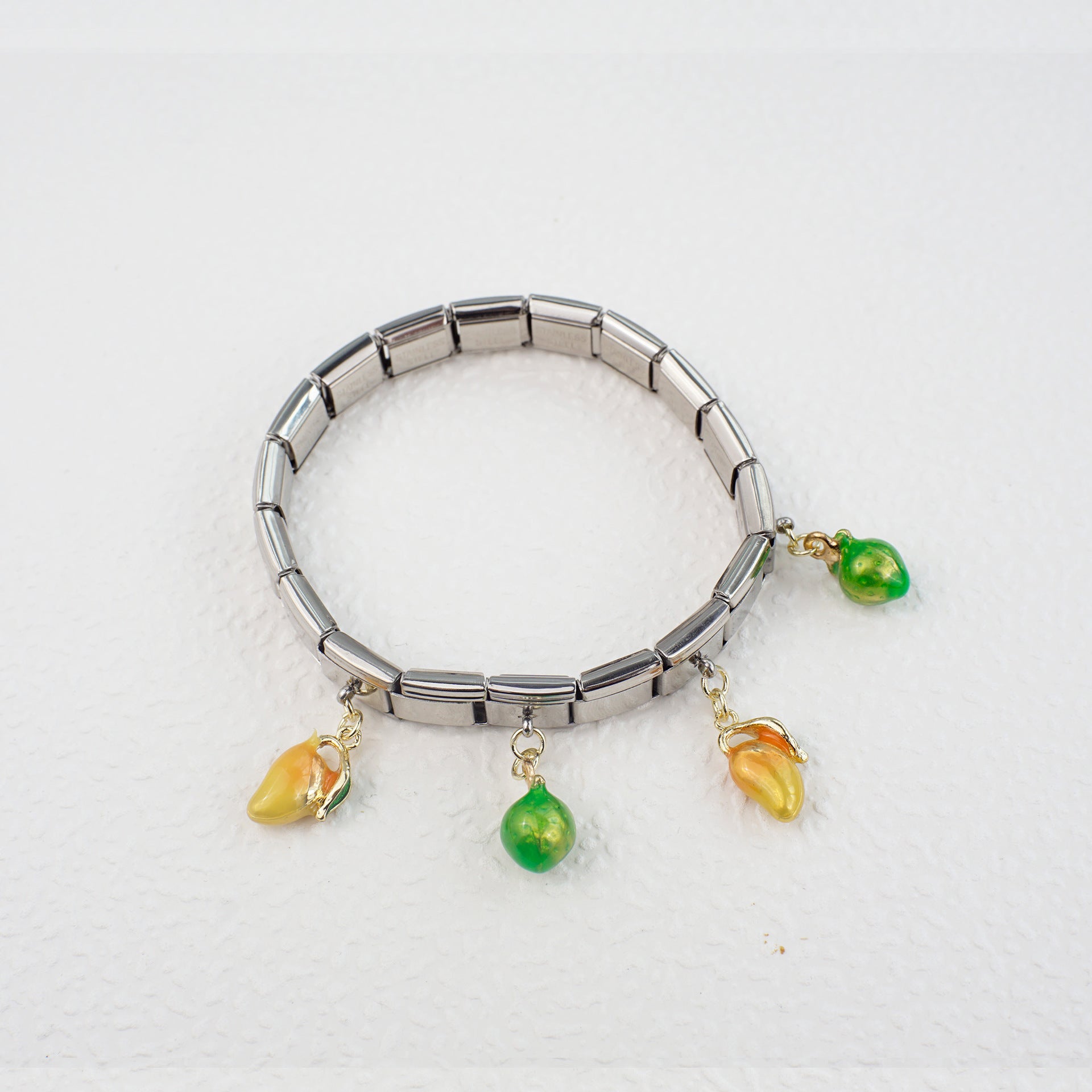 Wholesale 5pcs/   pack Single Section Creative Stainless Steel Composable Bracelet