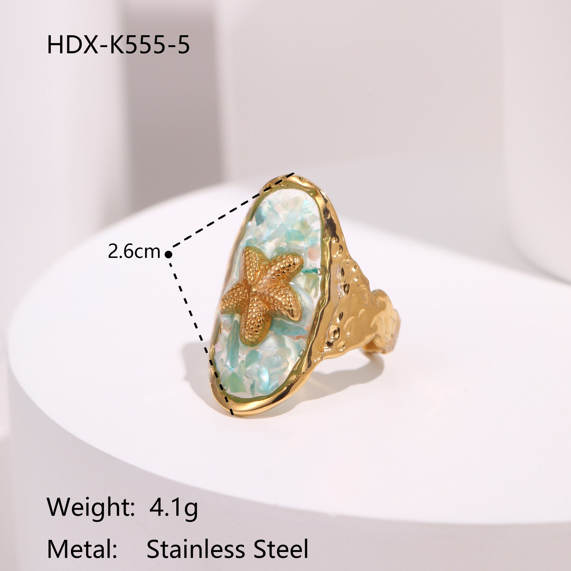 Wholesale Stainless steel ocean-themed enamel turtle and starfish earrings