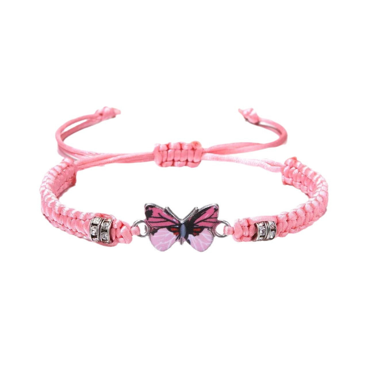 Wholesale hand-woven couple butterfly bracelet
