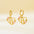 Wholesale Luxury Cut Out Stainless Steel 26 English Letter Earrings