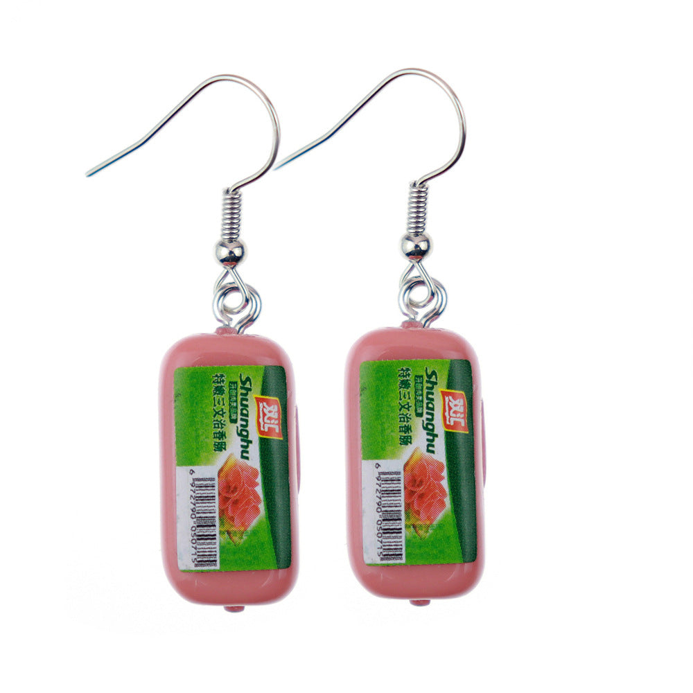 Wholesale  three-dimensional tomato food earrings