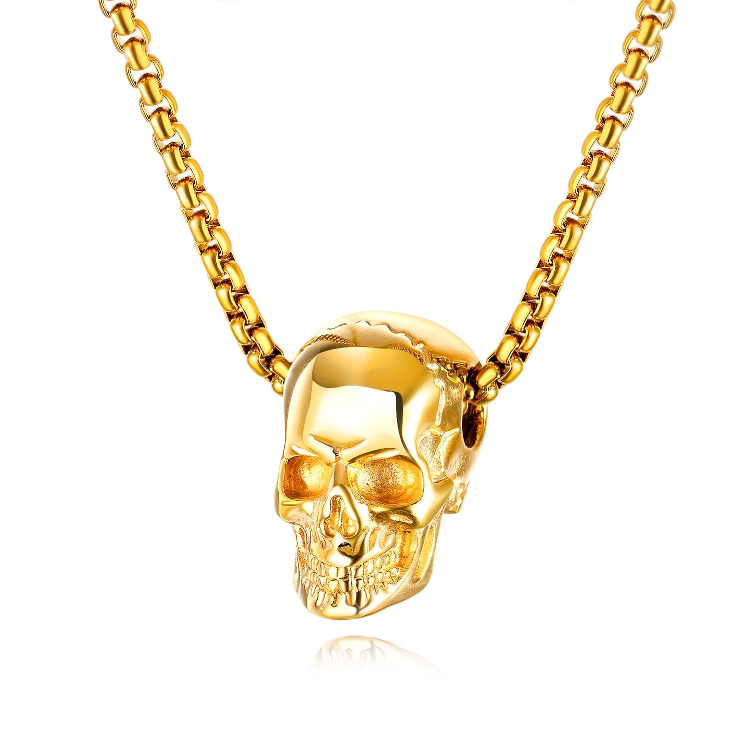 Wholesale Punk Men's Necklace Skull Alloy Necklaces ACC-NE-XuanChao003