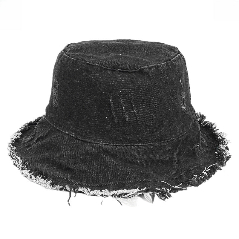 Wholesale  Vintage Washed Denim Fisherman Hat Bucket Hat