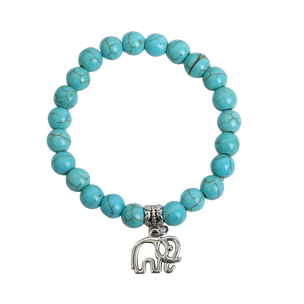Wholesale Turquoise Beaded Bracelet Beach Turtle Design Travel Commemoration Gift