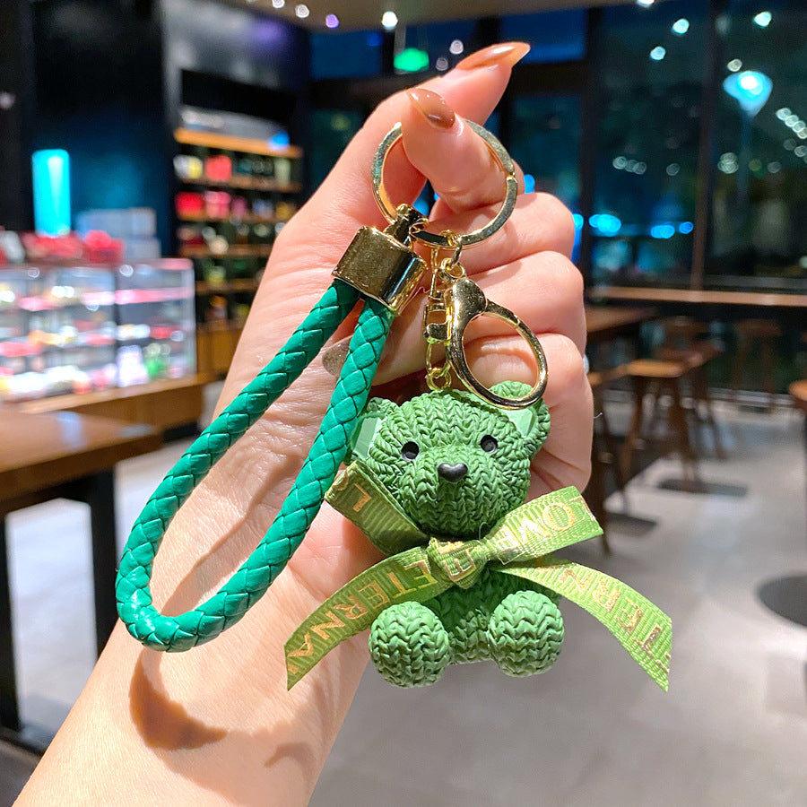 Wholesale Cartoon Bear PVC Soft Keychain Creative Keychain ACCVIP-KC-XinShu004