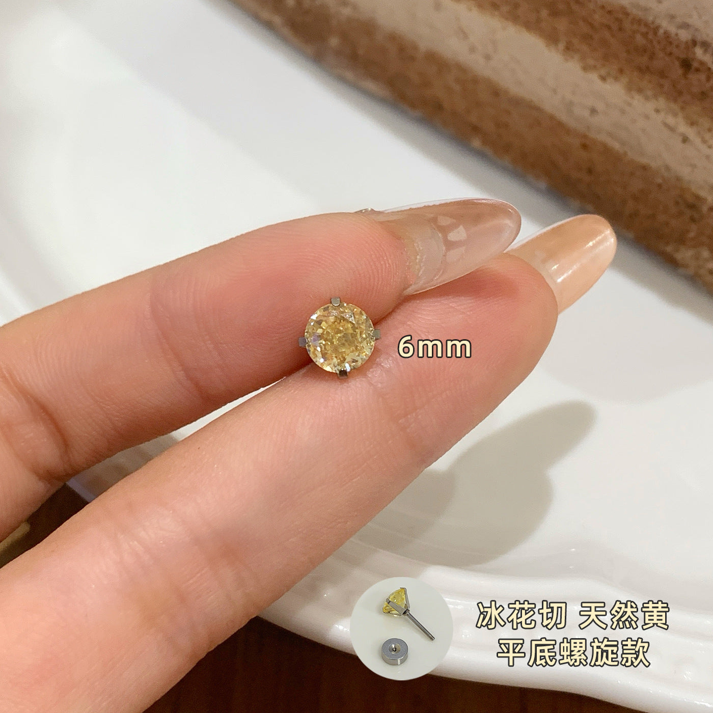 Wholesale Zircon Earrings for Ear Piercing Combination Set