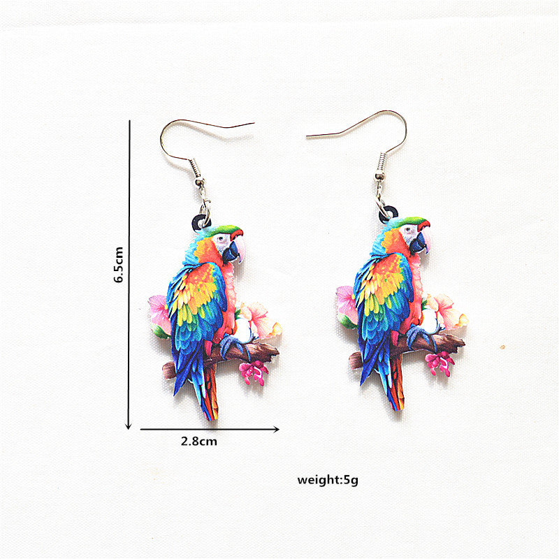 Wholesale Animal Earrings Creative Acrylic Cartoon Earrings ACC-ES-XN019