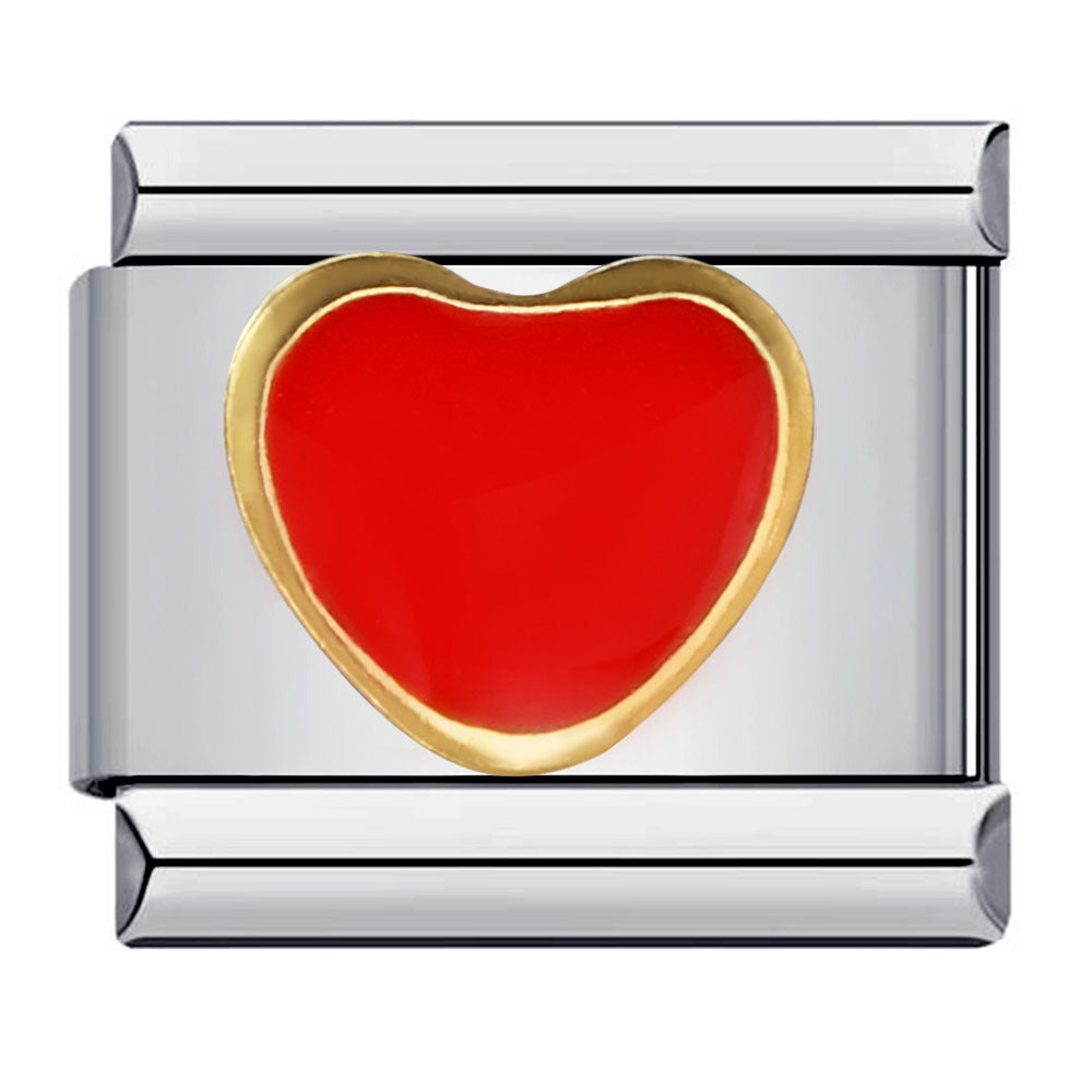 Wholesale Italian Charm Bracelet 9mm DIY Splicing Removable Heart Crown Element Stainless Steel Composable Bracelet