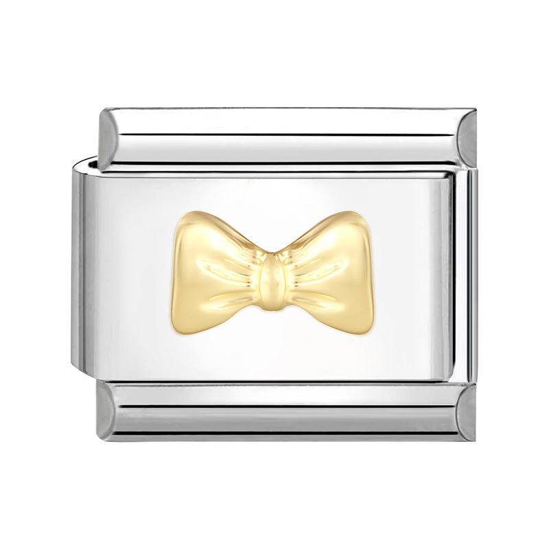 Wholesale Italian Charm Bracelet 9mm DIY Splicing Cute Creative Stainless Steel Composable Bracelet